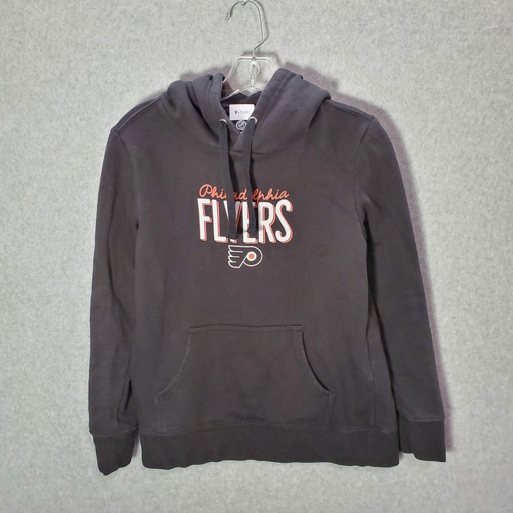 Philadelphia Flyers Men Sweatshirt Small Black Hoodie Fanatics Logo Pullover